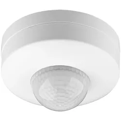 goobay Infrarot Bewegungsmelder zur Aufputz-Deckenmontage, 360° Erfassung, 12 m Reichweite, für Innen (IP20), LED-geeignet, 3-fach Infrarot