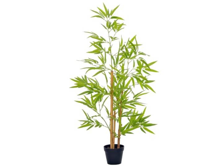 Outsunny Künstlicher Bambus Groß 120cm Kunstpflanze Plastik, wie Echt