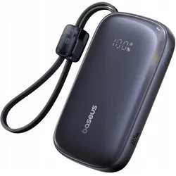 Baseus Powerbank EnerFill FC21 Qpow 3 Ultra 20000mAh 22.5W with lcd display and cable black (20000 mAh, 22.50 W), Powerbank, Schwarz