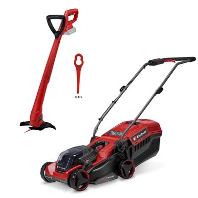 Akkurasenmäher EINHELL "GE-CM 18/32", rot (rot, schwarz), B:122,8cm H:98,8cm T:39,7cm, Rasenmäher, ohne Akku und Ladegerät