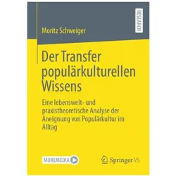 Der Transfer populärkulturellen Wissens, Fachbücher von Moritz Schweiger