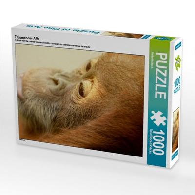 CALVENDO Puzzle Träumender Affe | 1000 Teile Lege-Größe 64x48cm Foto-Puzzle für glückliche Stunden