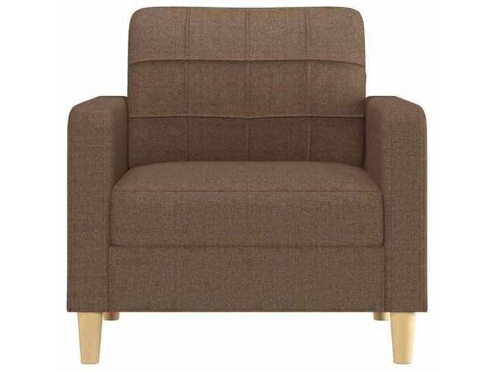 KTHLBRH Brauner Sessel 60 cm aus Stoff Modernes Wohnzimmer, Metallrahmen, Schaumstoff, 78 x 77 x 80 cm