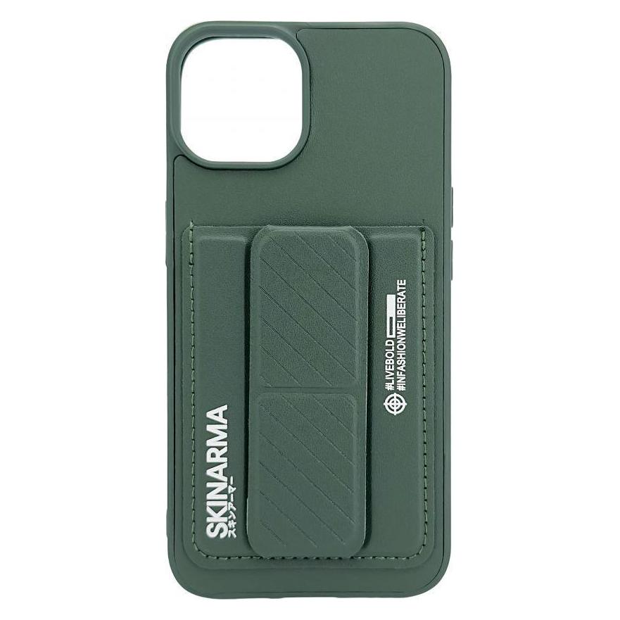 iLike iPhone 15 LEATHER HIDDEN POCKET STAND COVER (Apple iPhone 15) (ILIAPP15LHSG)