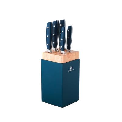 Carl Schmidt Sohn, KAMEN 6-teiliges Messerblock-Set (Petrolblau)
