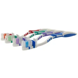 4 Zahnbürsten Set Mundhygiene Zahnpflege Erwachsene Bürsten Sauberkeit Farben