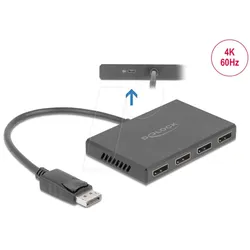 DELOCK 87794 - Splitter DisplayPort 1.4 > 4 x DisplayPort