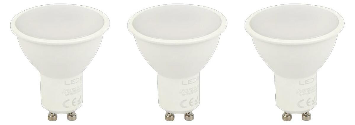 LED Line LED Spot PAR16 GU10 Mat - 7W 600lm 4000K Neutraalwit - 3 stuks