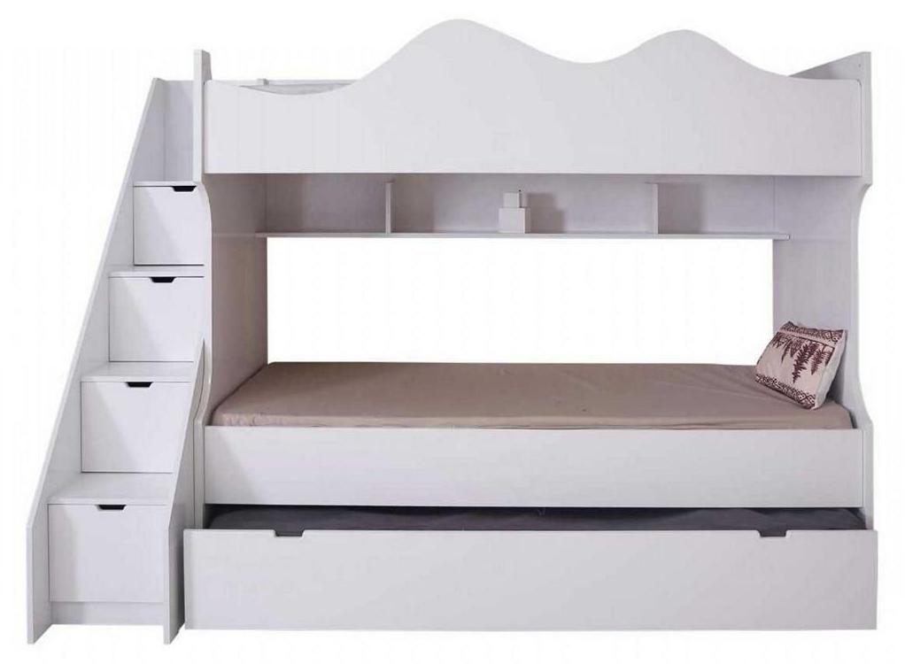 Weiß Etagenbett Kinderbett Bett Kindermöbel Garnitur Moderne Kinder