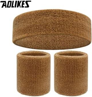 Inspire Essentials AOLIKES Sports Sweatband Set Headband And Wristbands For Running Gym Basketball 9