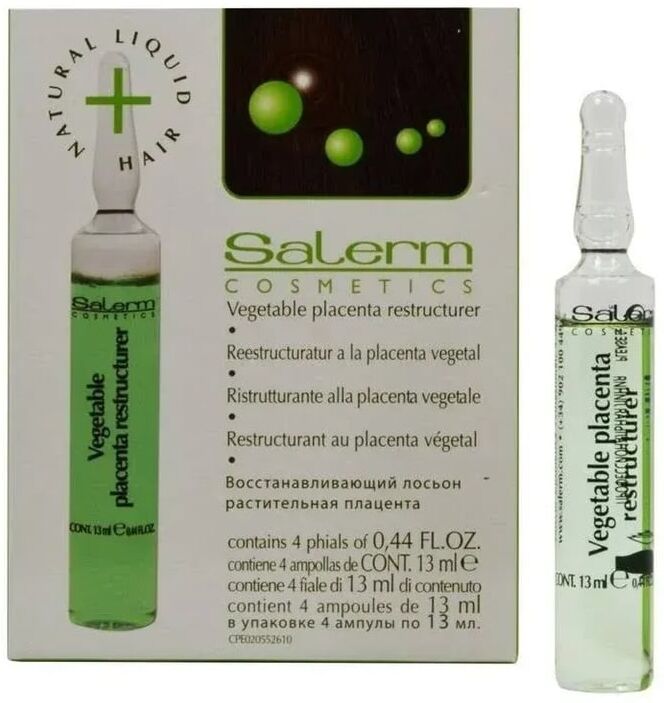 Salerm Ampollas Reestructurante Placenta Natural 4 Uds