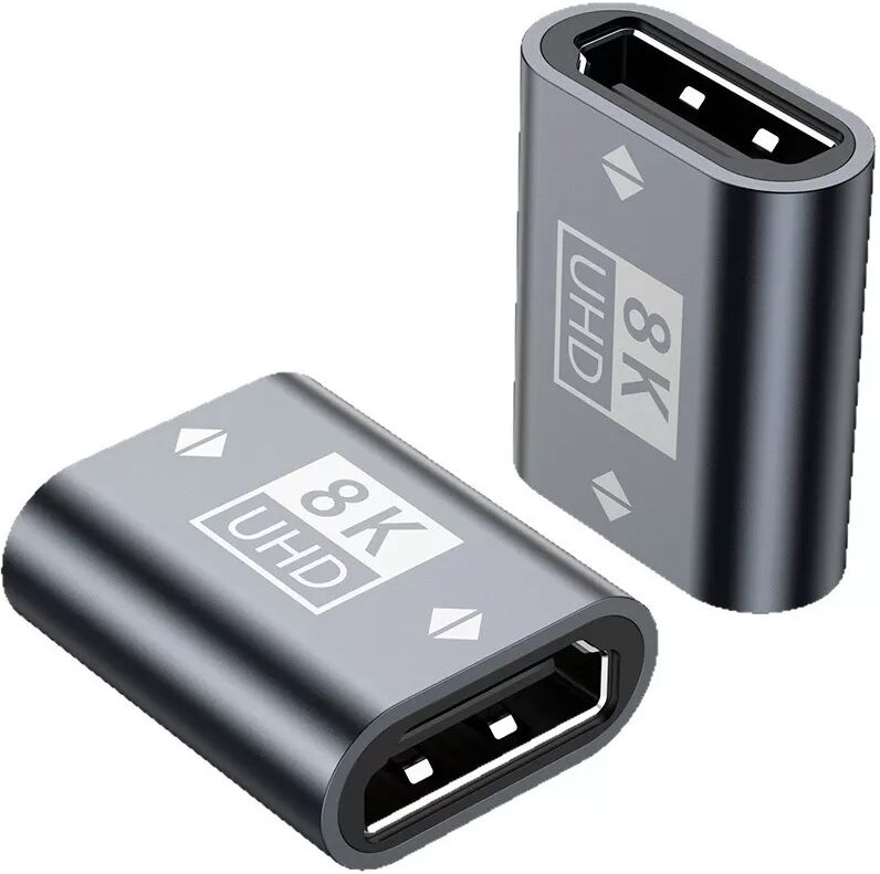 INF Adaptateur HDMI 2.1 Femelle à Femelle 8K - Coupleur d'Extension HDMI Gris
