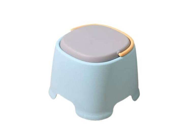 XXAD553TY Kunststoffhocker, tragbar und leicht zu tragen, geeignet for den Innenbereich Kleiderschrank(Blue)