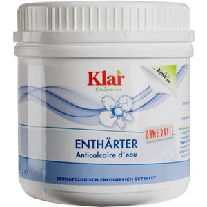 Klar Wasserenthärter EcoSensitive, für Waschmaschine, Pulver, 100% biologisch abbaubar, ohne Duftstoffe, Dose, 325 g