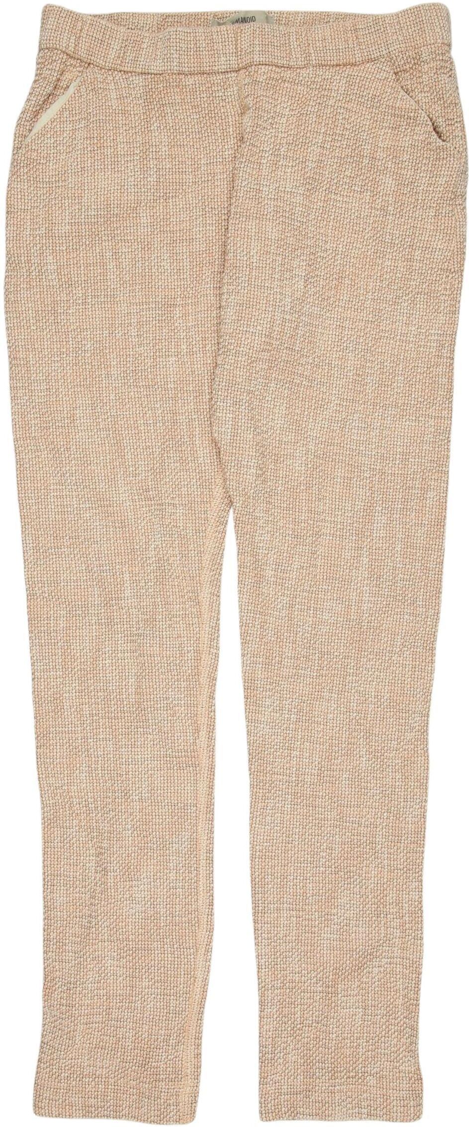 Humanoid Damen Stoffhose, Beige, Gr. S, Baumwolle / Synthetik / Elasthan - Second Hand