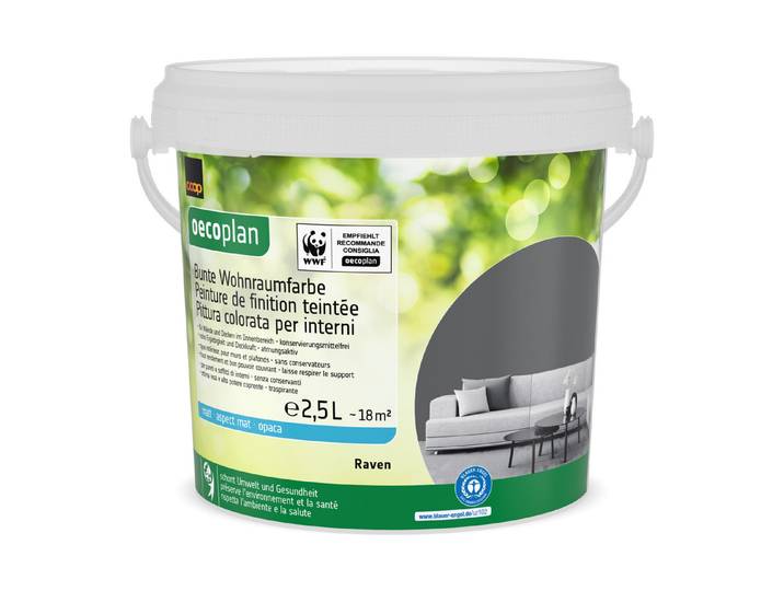 Bunte Wohnraumfarbe Raven 2.5L