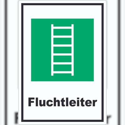 HB-Druck Fluchtleiter Aufkleber A0 (841x1189mm)