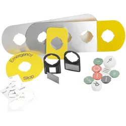 ABB KTC1-6019 Textkappe flach weiss Aus f.Taster CombiLine-Modular 2.Generation 1SFA616901R6019 KTC16019