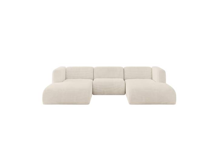 WOHNLANDSCHAFT MIRA-U1 317x179x70 Beige Cord