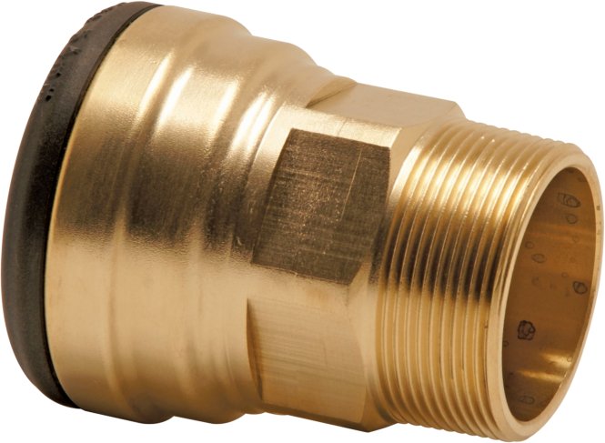 Aalberts VSH Tectite Übergangsnippel 4751549 42 mm x R 1 1/2, Rotguss, IG/AG, Kupfer, lösbar