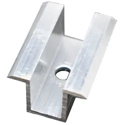 Mittelklemme - Plattenhalter Länge 50mm Bohrung M8