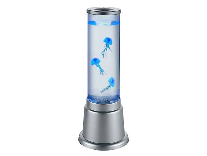Reality Leuchten LED Tisch Wassersäule Jelly R50701187, Kunststoff titanfarbig, inkl. 6 Watt LED, Farbwechsel