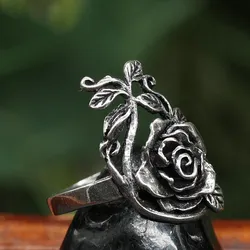 Drachensilber Feiner Rosen Ring Schmuck Silber Frauen Mädchen Damen Silbering 925 Silber 62 - Silber