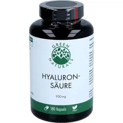 Green Naturals Hyaluronsäure 930 mg Vegan 180 ST