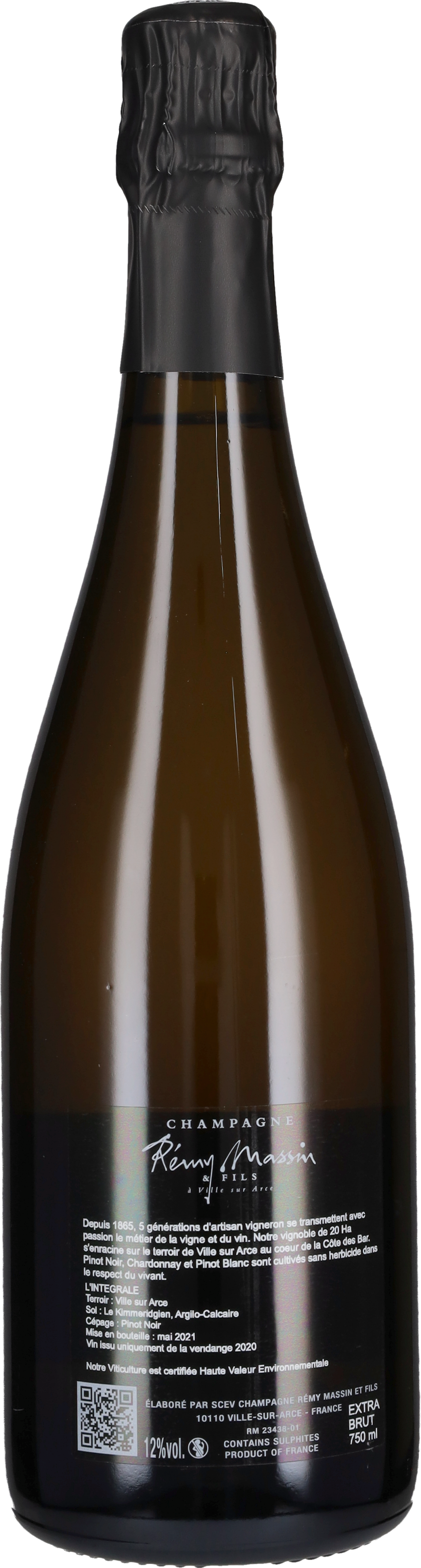Champagne Extra Brut 'L'Integrale' Remy Massin