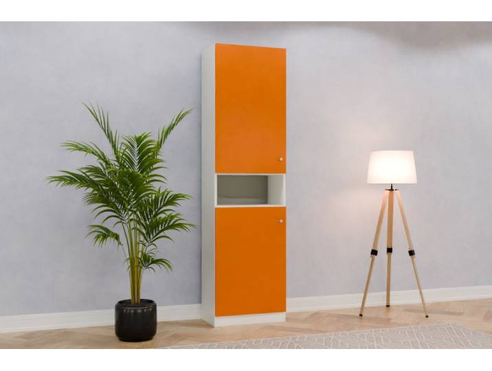 Schrank nach Maß - RAL 2000 Gelborange - 220x60x37cm - Individuell konfigurieren