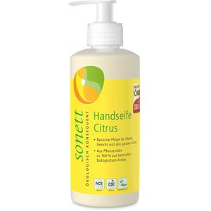 Sonett Seife Handseife Citrus DE3024, Flüssigseife, Pumpspender, 300ml