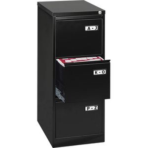 Bisley-Light Hängeregisterschrank IPCCA13, 1-bahnig, 3 Schübe, schwarz