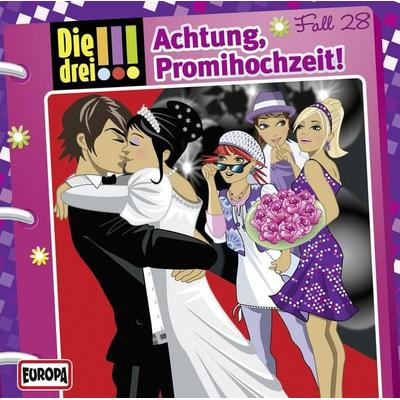 Die drei !!! 28. Achtung, Promihochzeit! (drei Ausrufezeichen) - , CD, 9783803237774