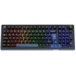 Ducky OK-M 98 Gaming-Tastatur, 98%, Hot-Swap-fähig, RGB, ISO - KTT Tactile (Eng. Int.), Tastatur, Schwarz