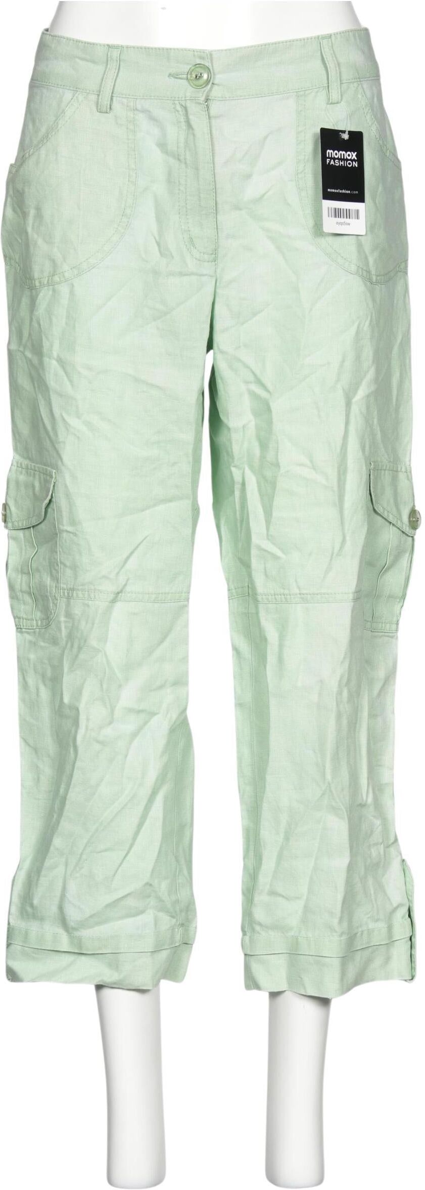 Apanage Damen Stoffhose, Hellgrün, Gr. EU 38, Leinen - Second Hand