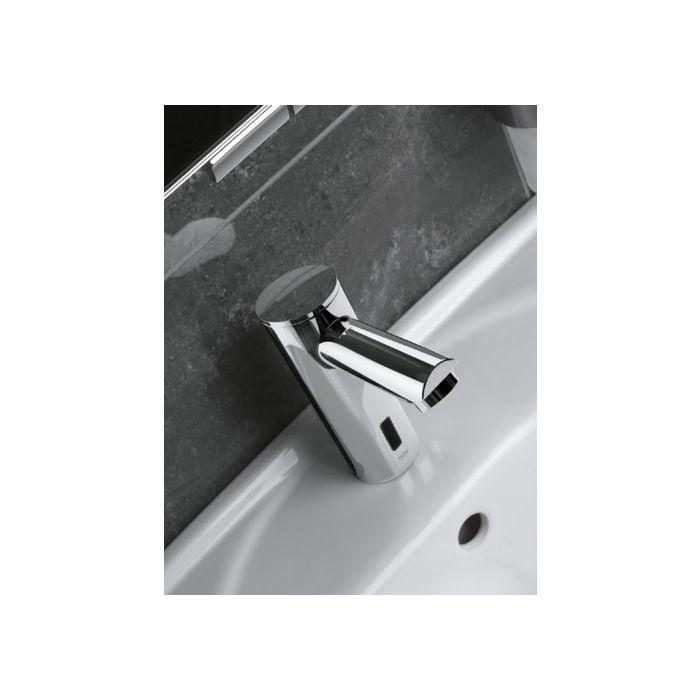 Mepa Sanicontrol Waschtischarmatur 718856 Infrarot, verchromt, für Kalt-/Warmwasser, Batteriebetrieb