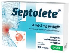KRKA FARMACEUTICI MILANO Srl SEPTOLETE*16PASTIGLIE 3MG+1MG