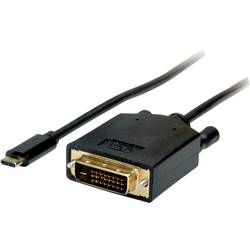 VALUE USB Typ C - DVI Adapterkabel, ST/ST, 2 m 11.99.5832