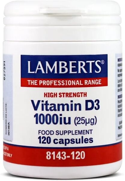Lamberts VITAMIN D3 1000iu 120 Caps