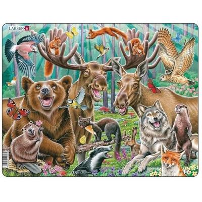 Puzzle - Tiere des Waldes (Selfie/Gruppenbild)