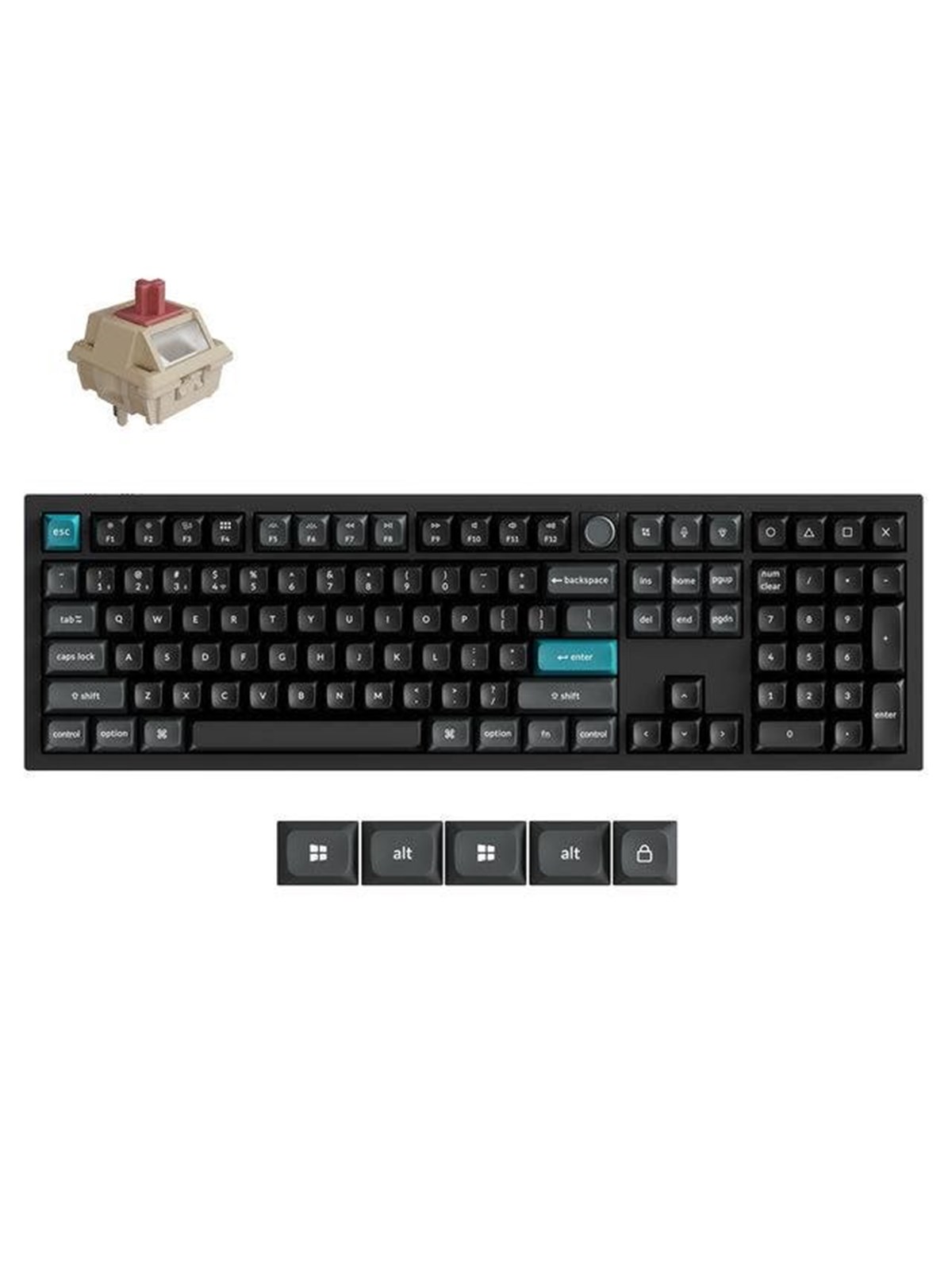 Keychron Q6 Ultra - keyboard - 100% full size - black Input Device