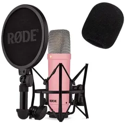 RØDE NT1 Signature Pink Mikrofon mit Popschutz, Mikrofon