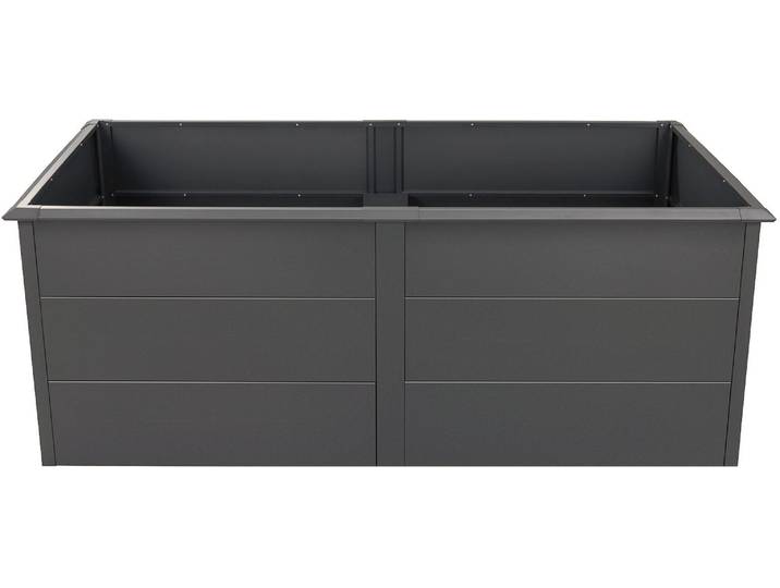 Hochbeet WESTMANN Metall Hochbeet Primus XL , grau (anthrazit), B:200cm H:77cm T:100cm, Stahl, Pflanzgefäße, Hochbeet, Anthrazit, 200x100x77 cm, Topseller