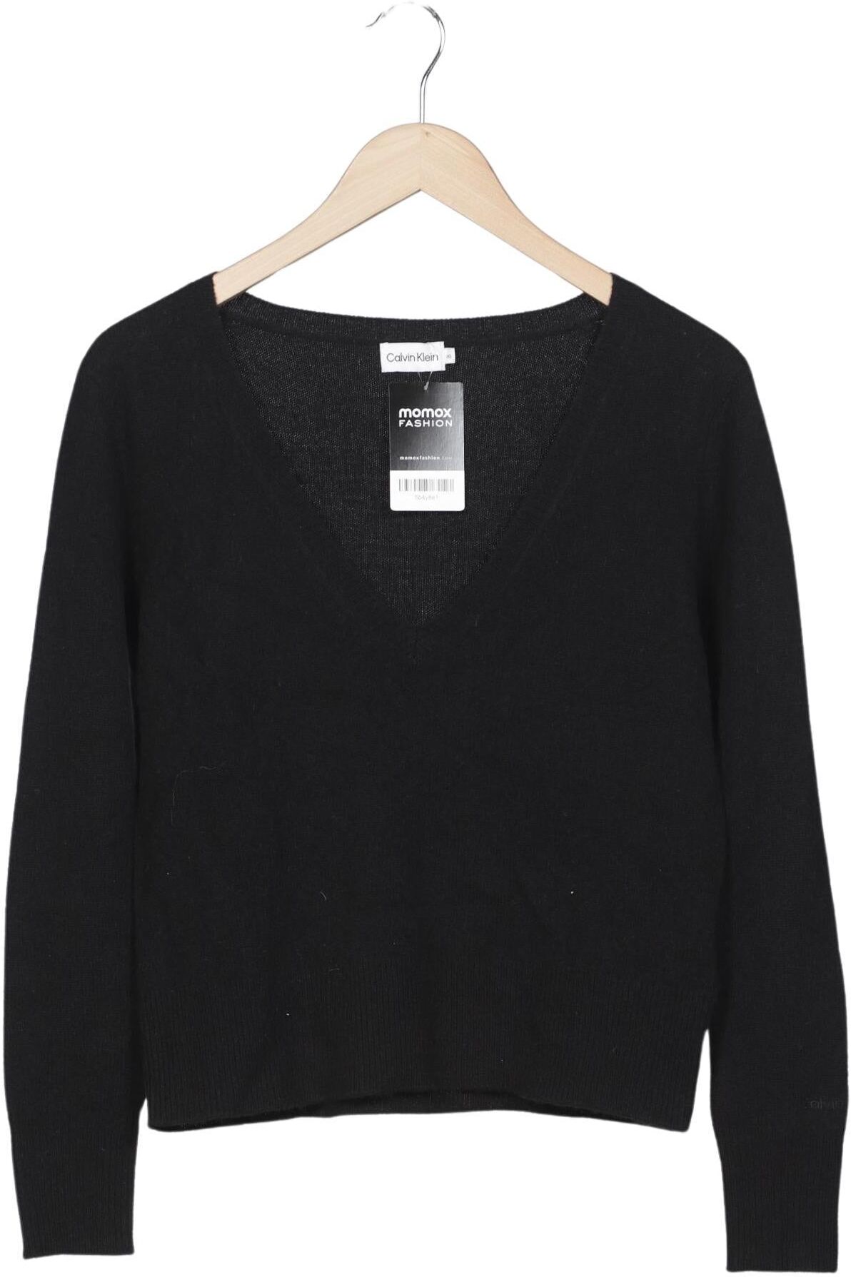 Calvin Klein Damen Pullover, Schwarz, Gr. Xxs, Wolle - Second Hand