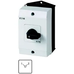 Eaton 207078 Umschalter, T0, 20 A, Aufbau, 1 Baueinheit(en), Kontakte: 2, 90 °, rastend, ohne 0-Stellung, 1-2, Abwicklungs Nr. 8220 T0-1-8220/I1