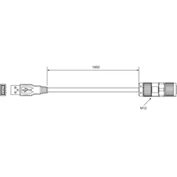 Di-soric Verbindungskabel ID-K-M12/U-2