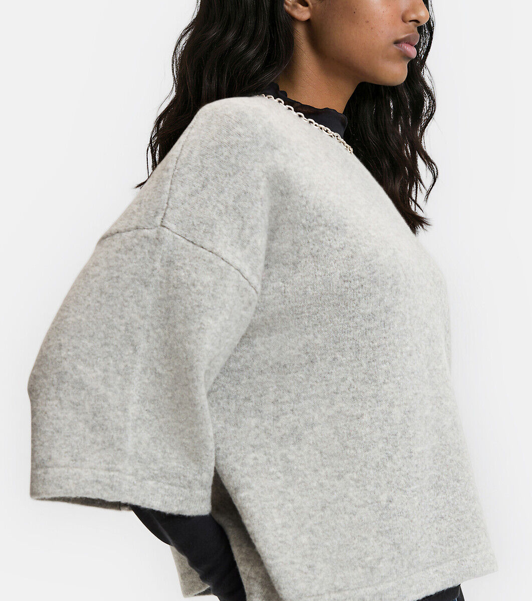 LA REDOUTE COLLECTIONS Pull oversize manches courtes en maille mousseuse