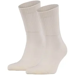 FALKE Unisex Sportsocken 2er Pack - Walkie Light, Trekking- und Wanderstrumpf, Unifarben #1 Beige / 46-48