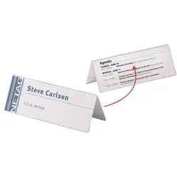 Durable 10er Pack Tischnamensschilder »297x105 mm« transparent, 29.7x10.5 cm