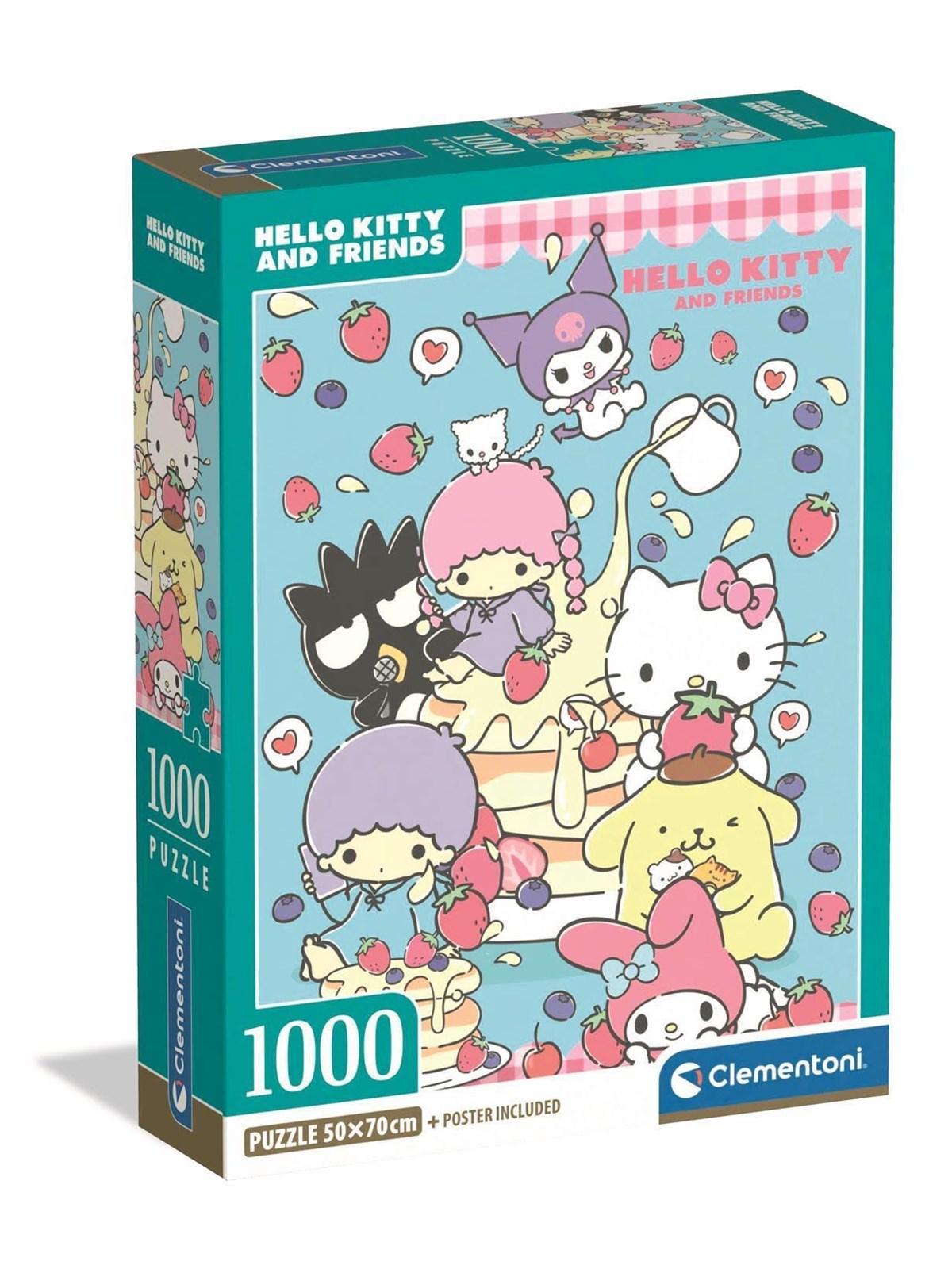 Clementoni Puzzle Hello Kitty - Compact Box 1000 pieces 2D Puzzles